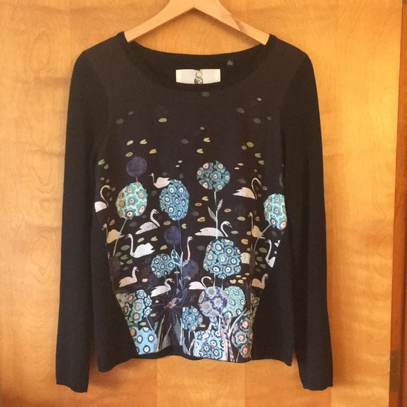 Anthropologie Sweaters - Anthropologie Swan Tableau pullover